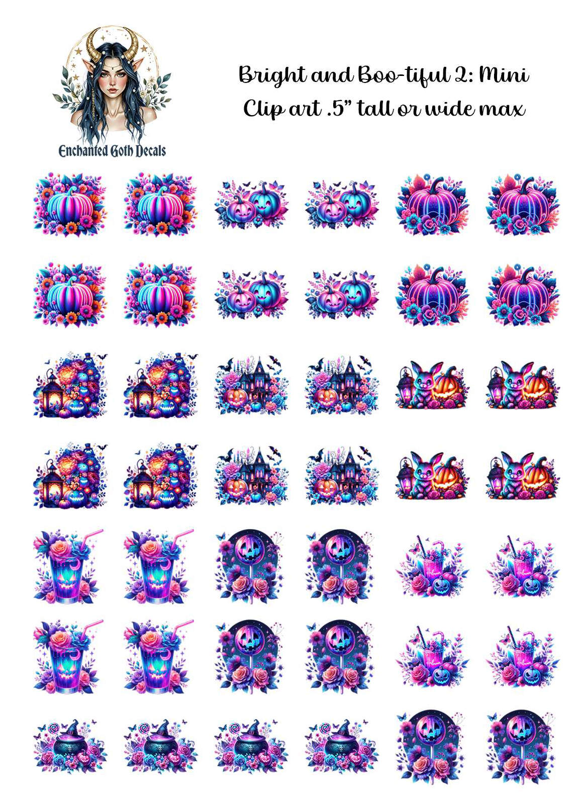 Bright and Boo-tiful 2 - Clipart Mini