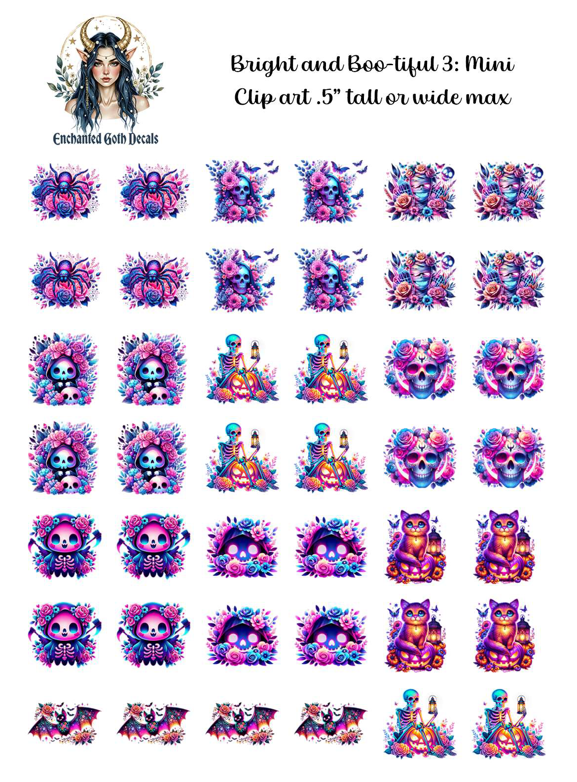 Bright and Boo-tiful 3 - Clipart Mini