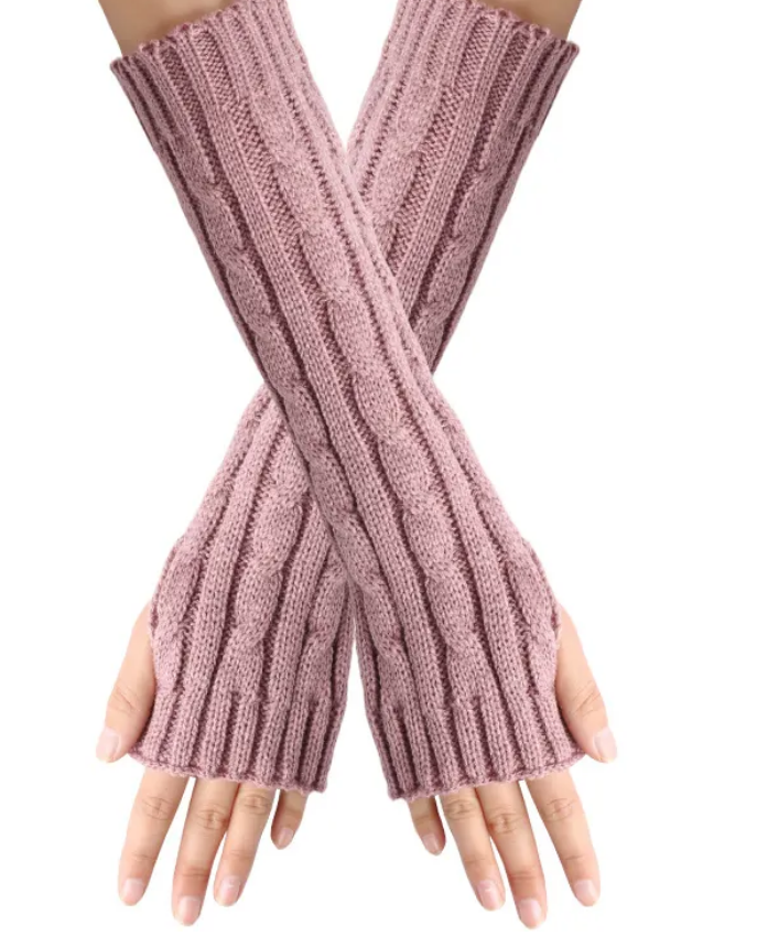 Cable Knit, Fingerless Nail Sleeve (1 Sleeve Not a Pair)