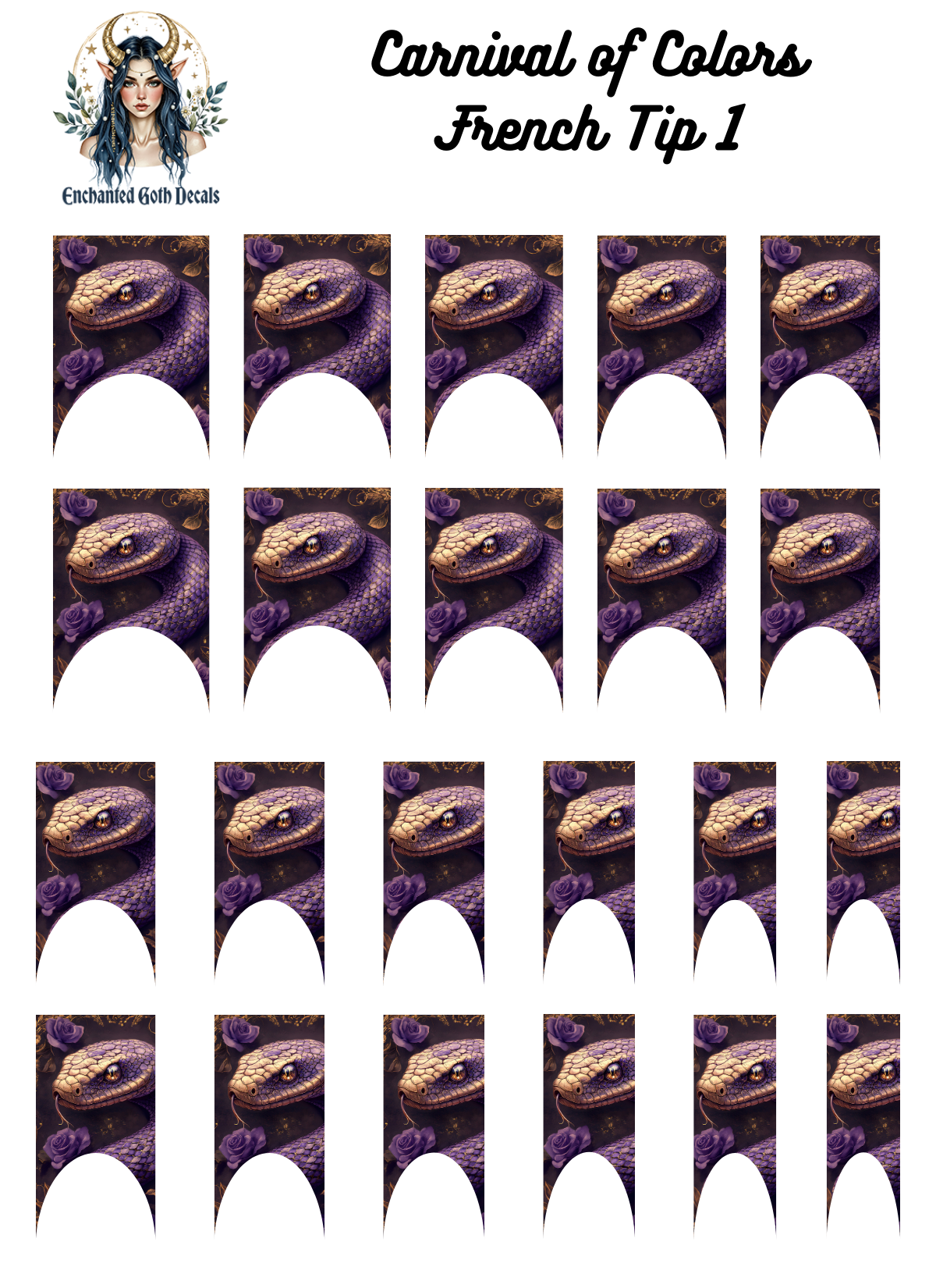 Carnival of Colors - French Tip 1