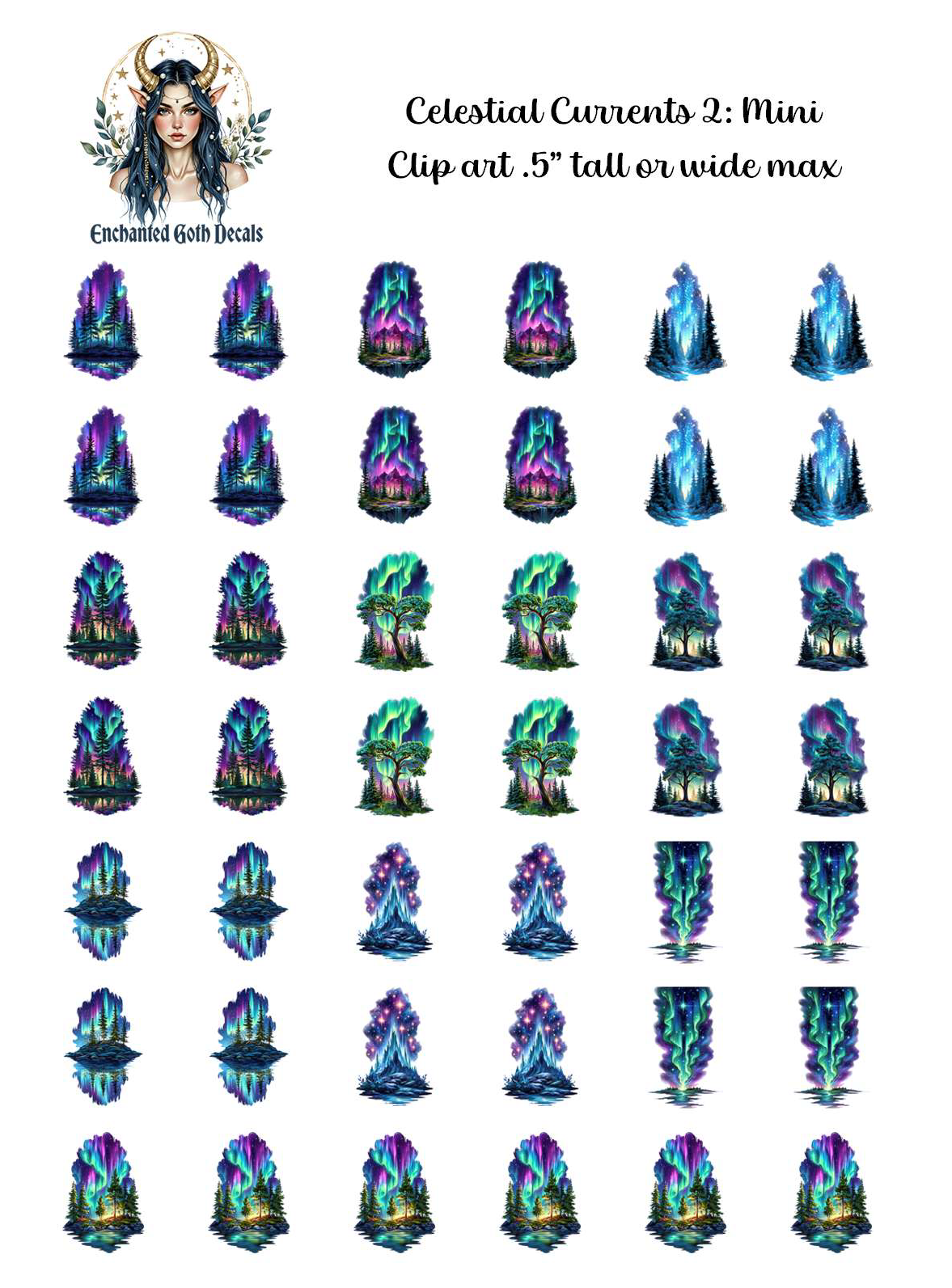 Celestial Currents 2 - Clipart Mini
