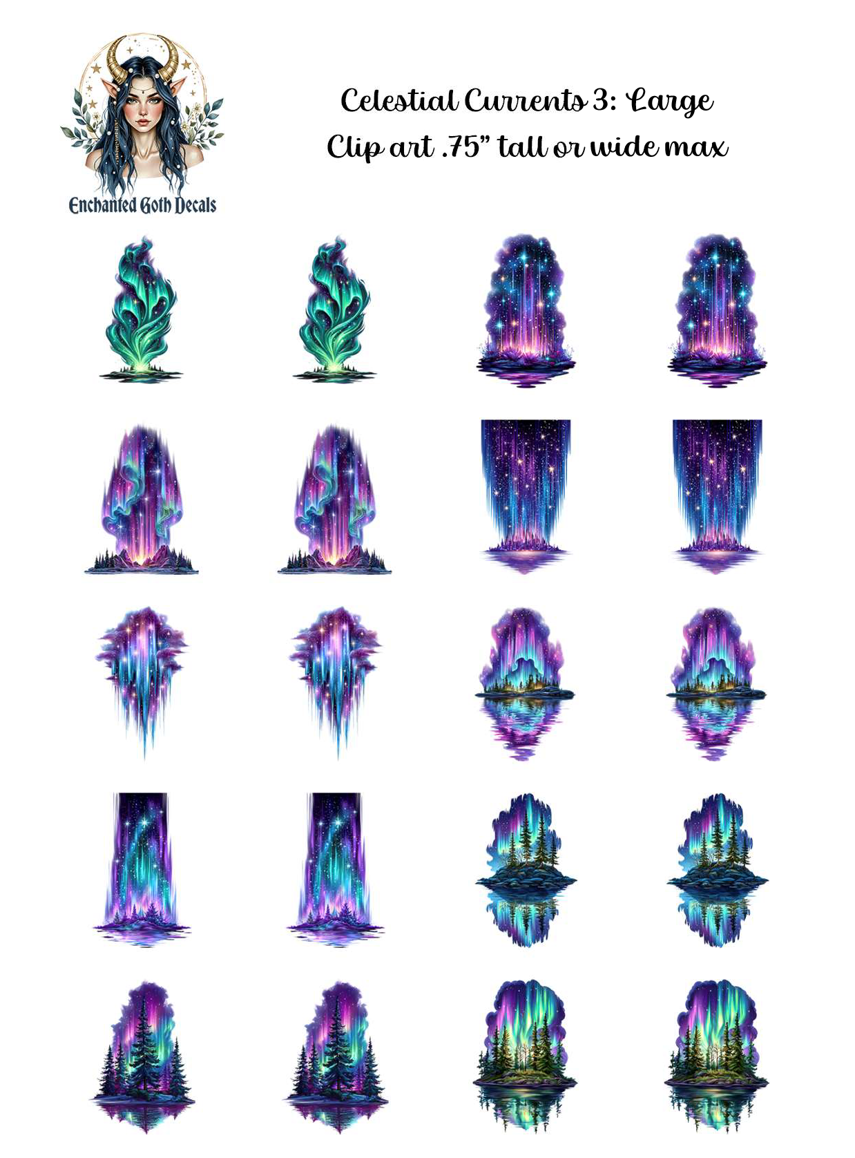Celestial Currents 3 - Clipart