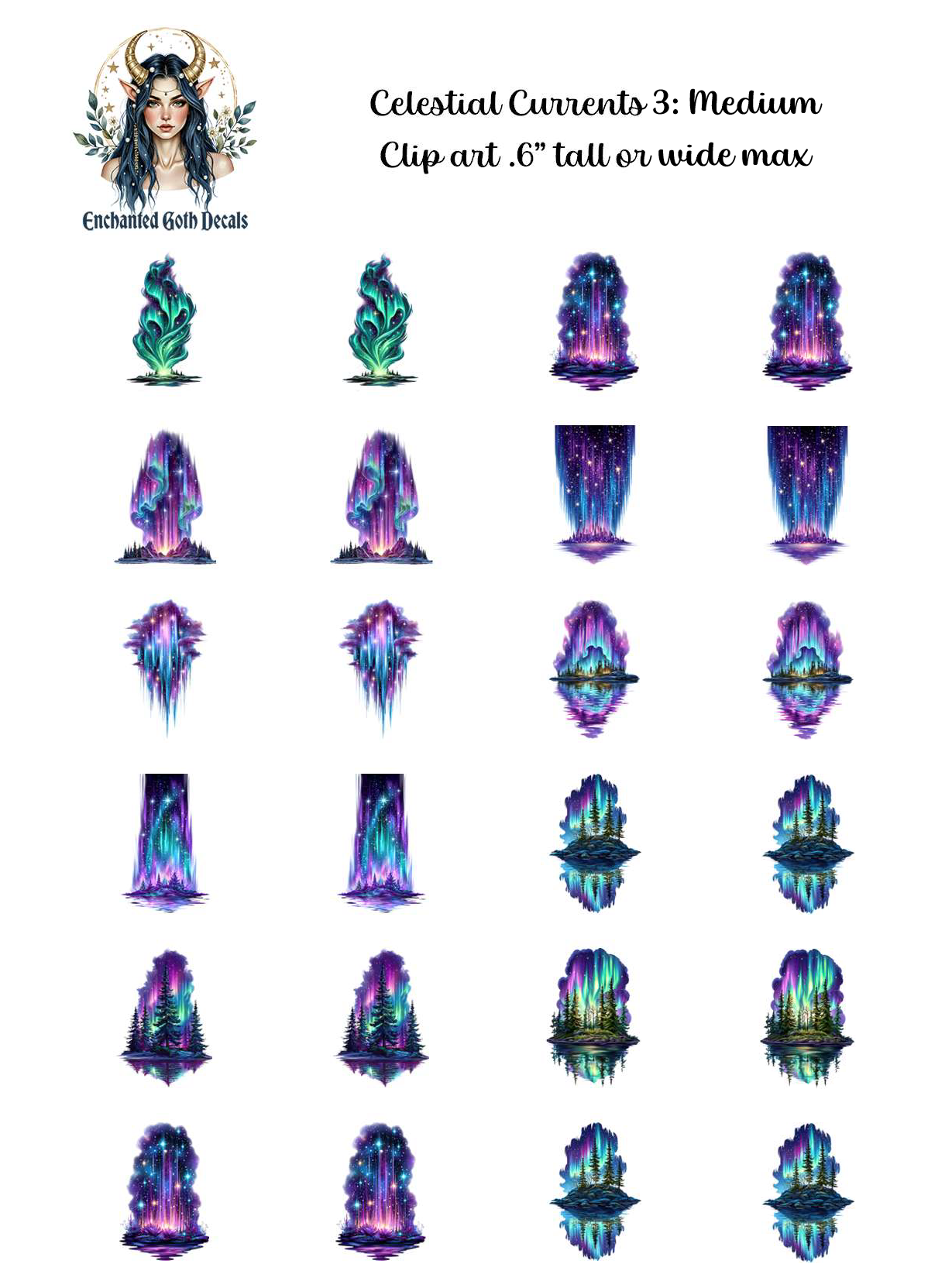 Celestial Currents 3 - Clipart