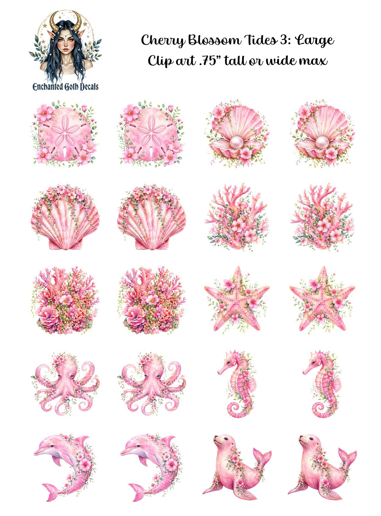 Cherry Blossom Tides 3 - Clipart