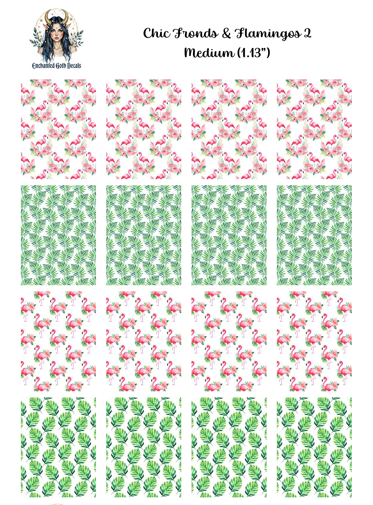 Chic Fronds and Flamingos 2