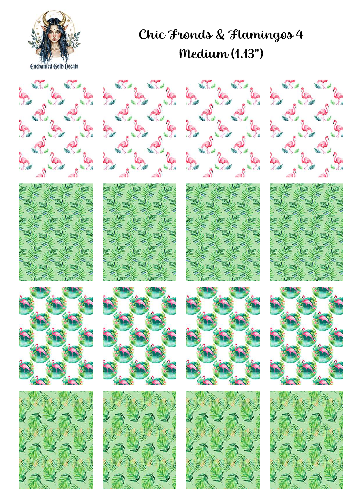 Chic Fronds and Flamingos 4