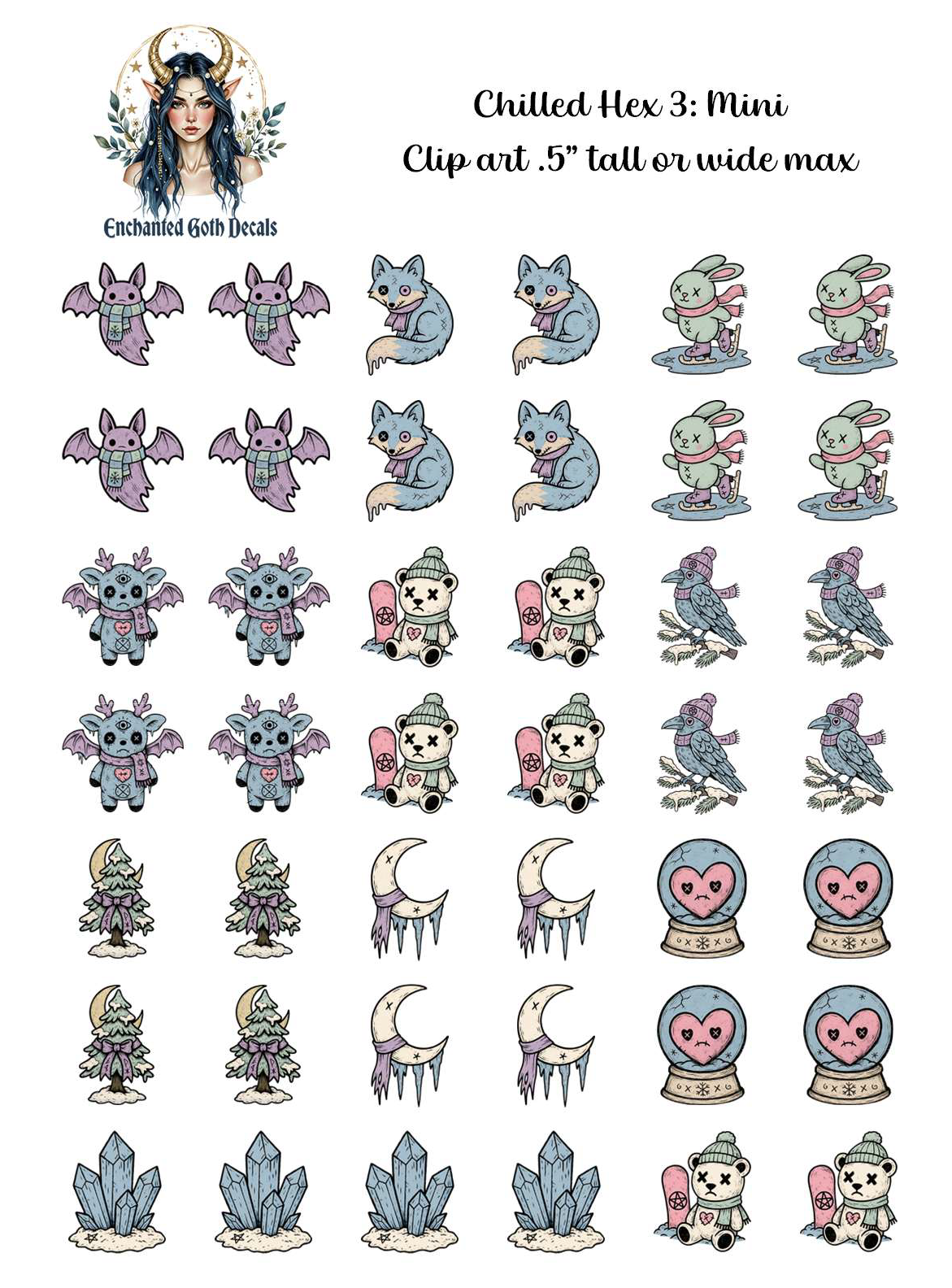 Chilled Hex 3 - Clipart Mini