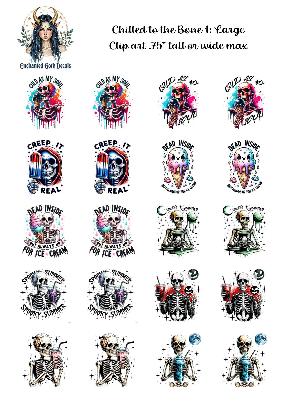 Chilled to the Bone 1 - Clipart