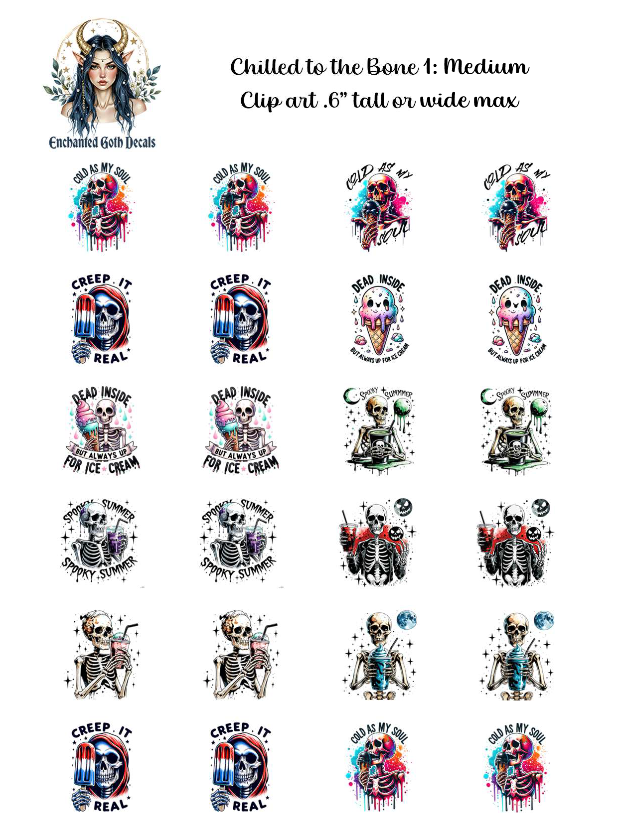 Chilled to the Bone 1 - Clipart