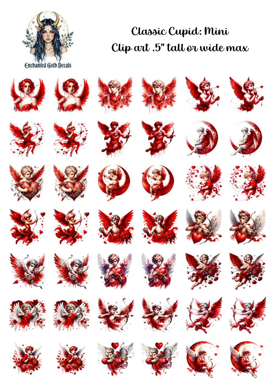 Classic Cupid 1 - Clipart Mini