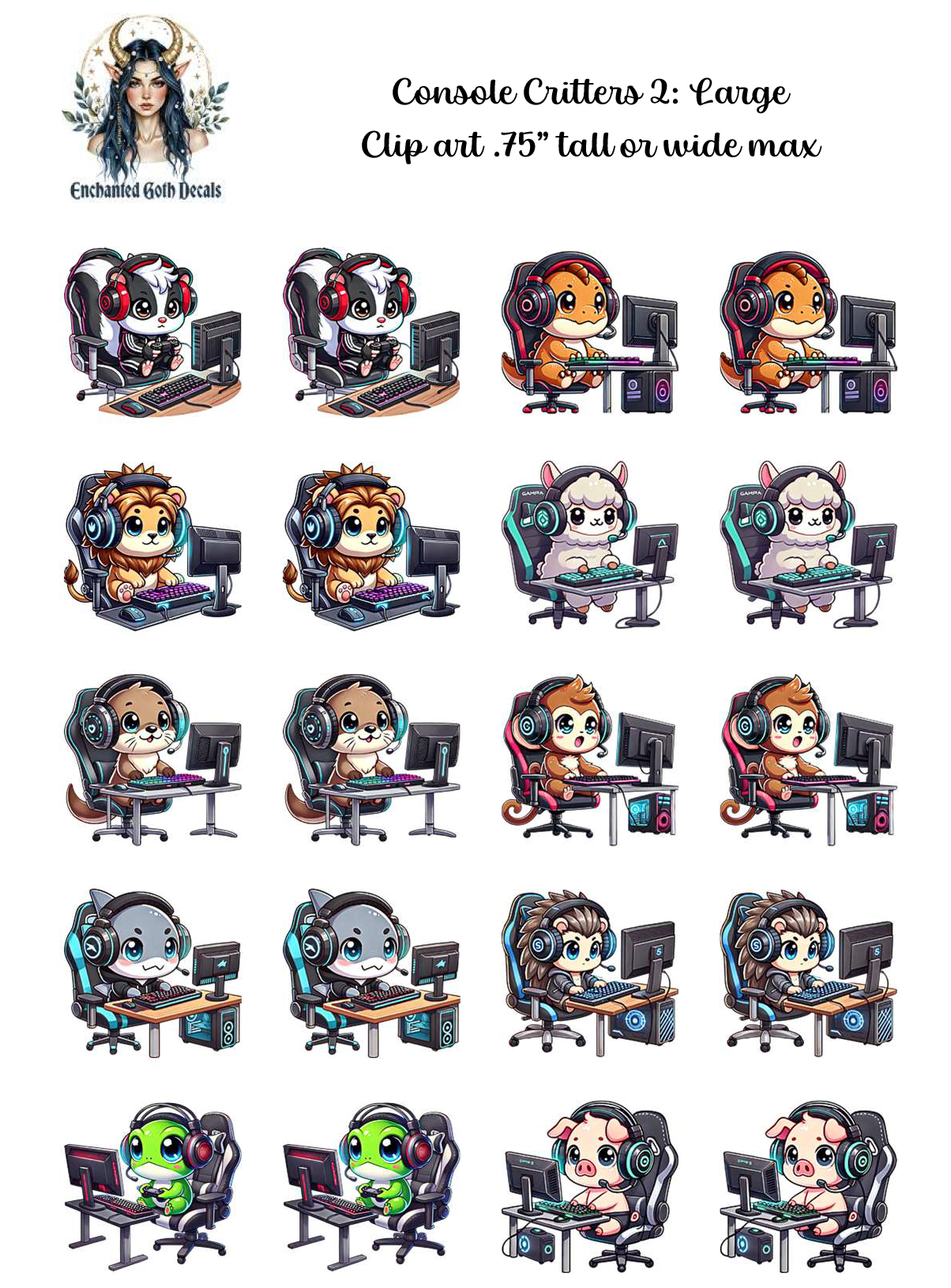 Console Critters 2 - Clipart