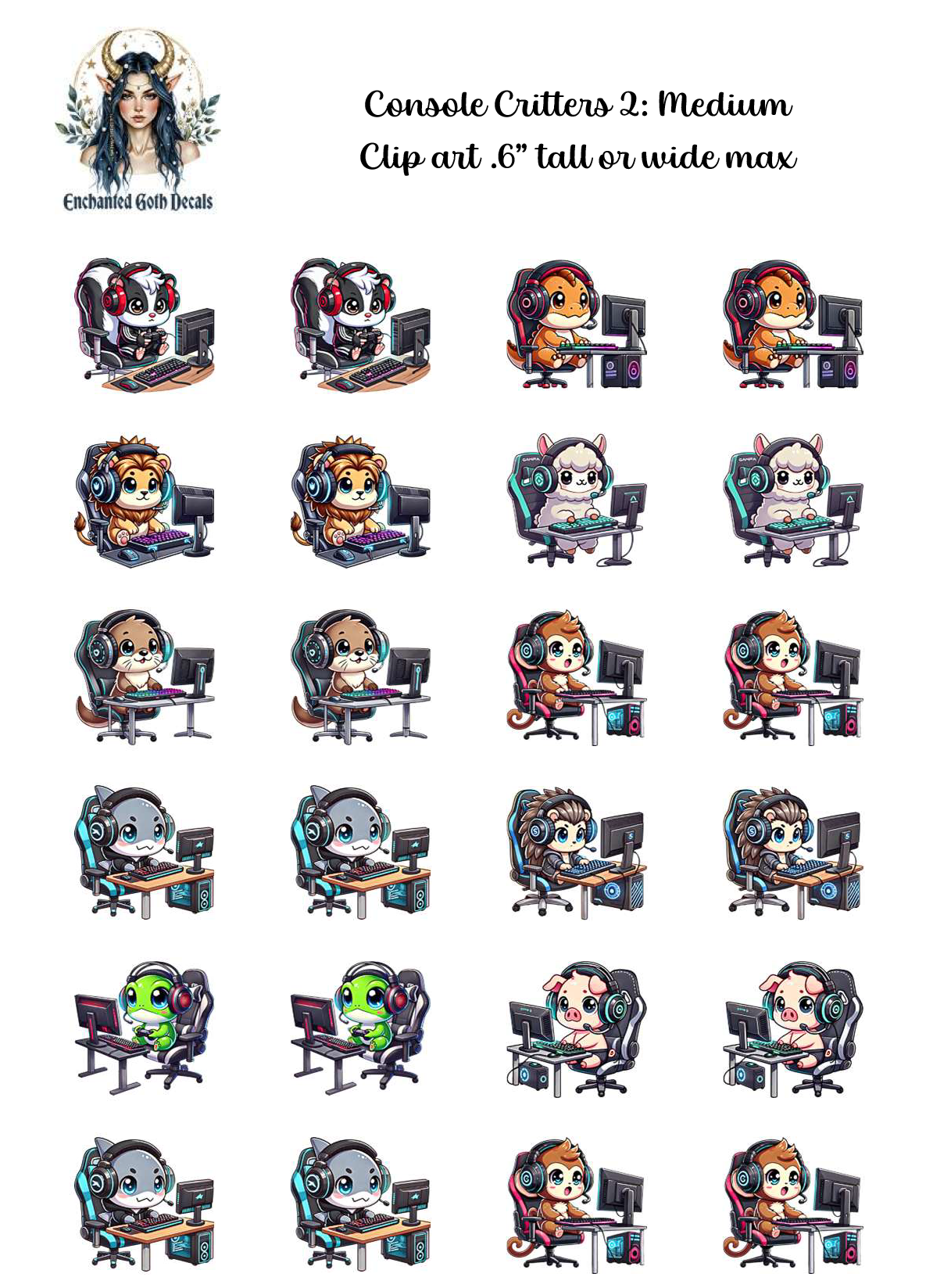 Console Critters 2 - Clipart