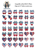Coquette in the USA 1 - Clipart Mini
