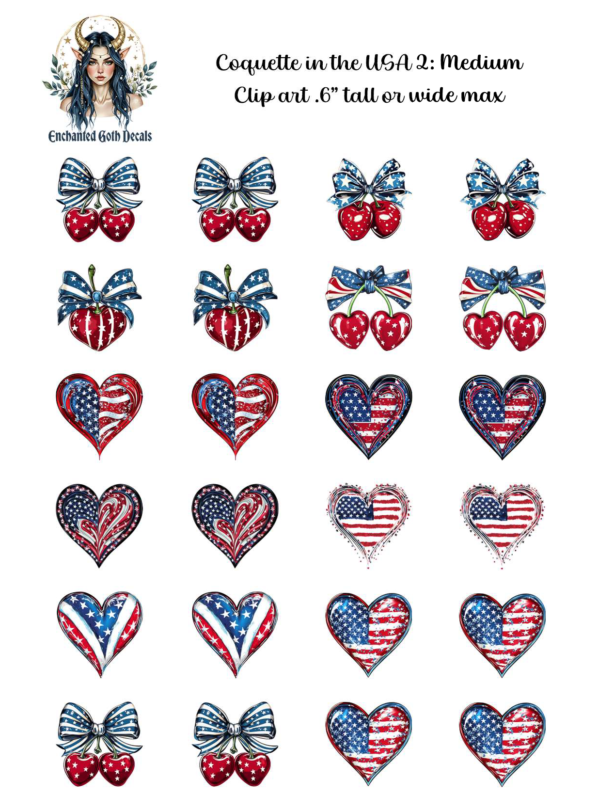 Coquette in the USA 2 - Clipart