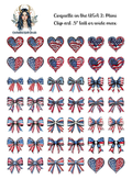 Coquette in the USA 2 - Clipart Mini