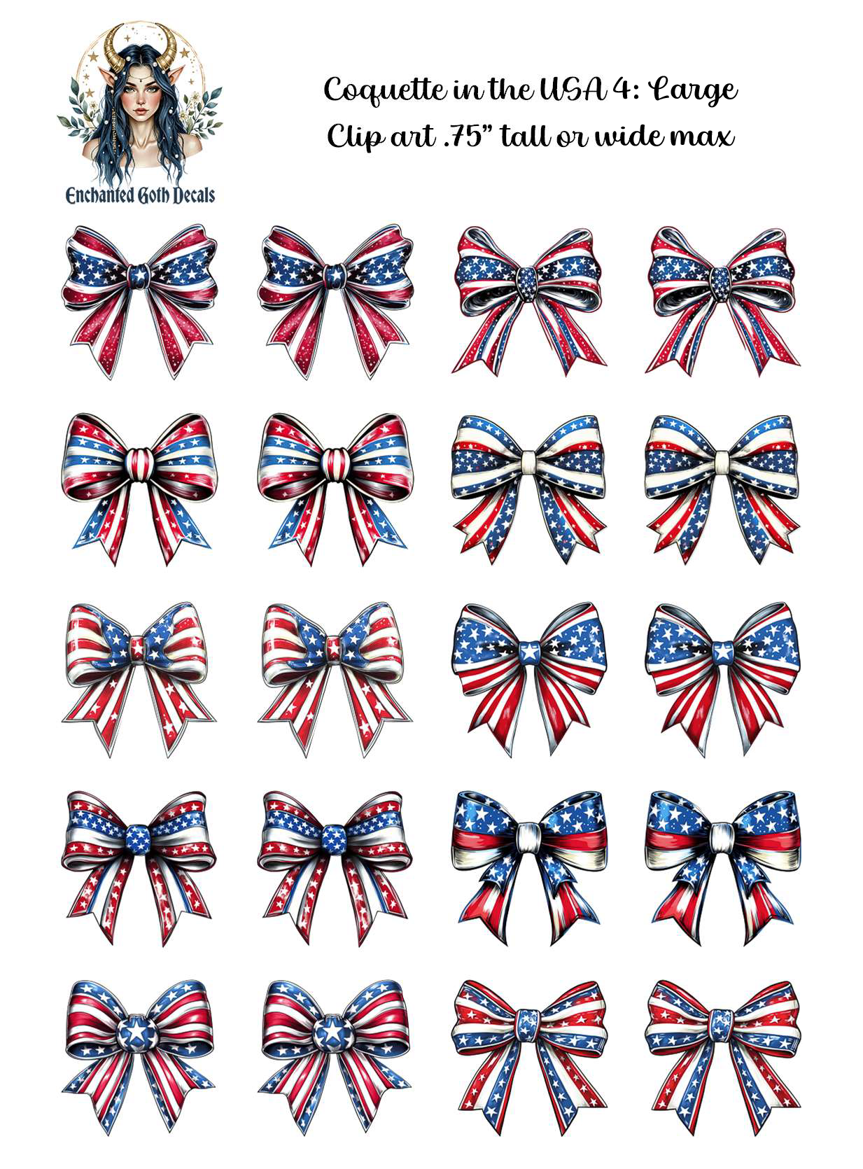Coquette in the USA 4 - Clipart
