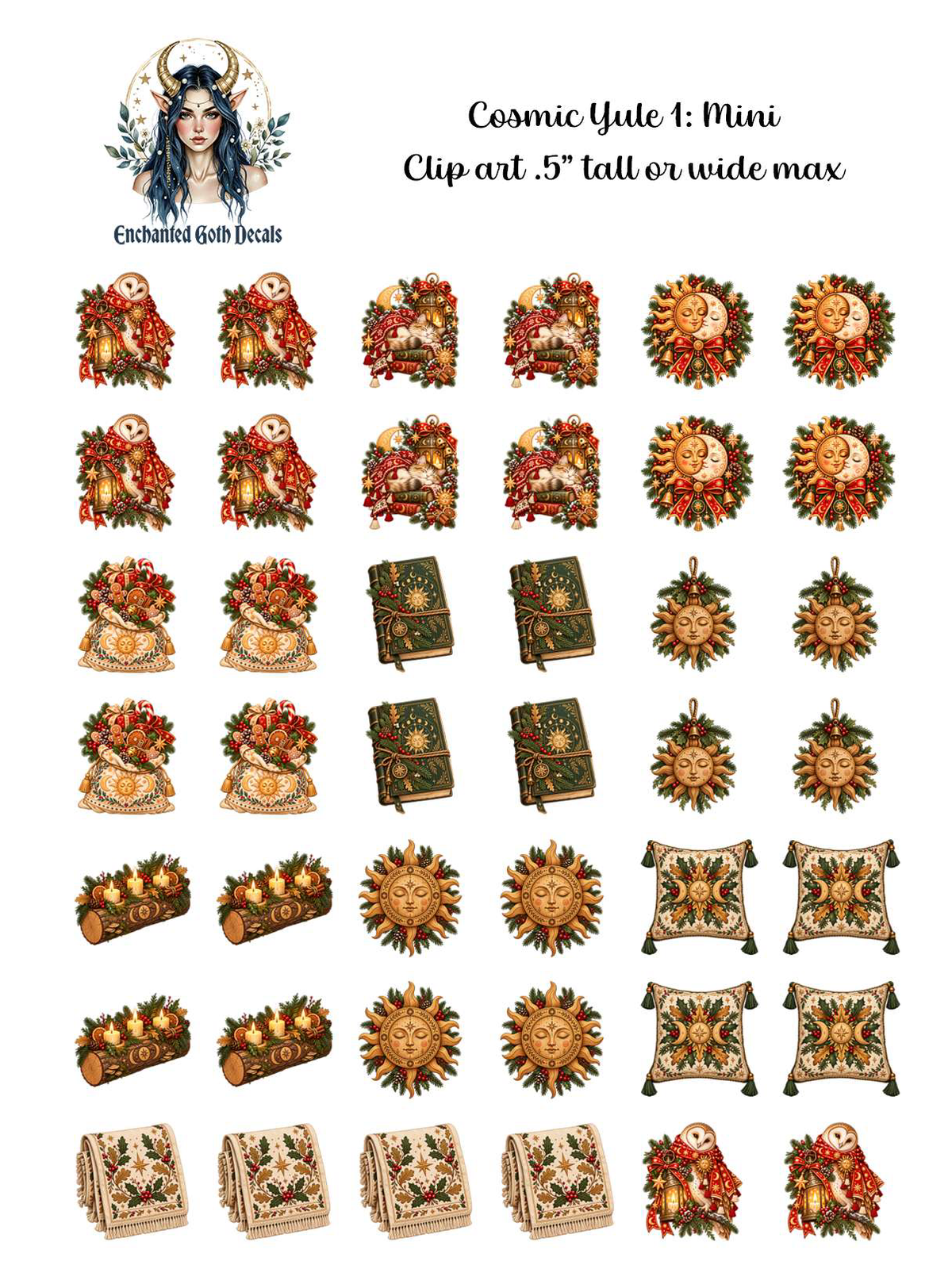Cosmic Yule 1 - Clipart Mini