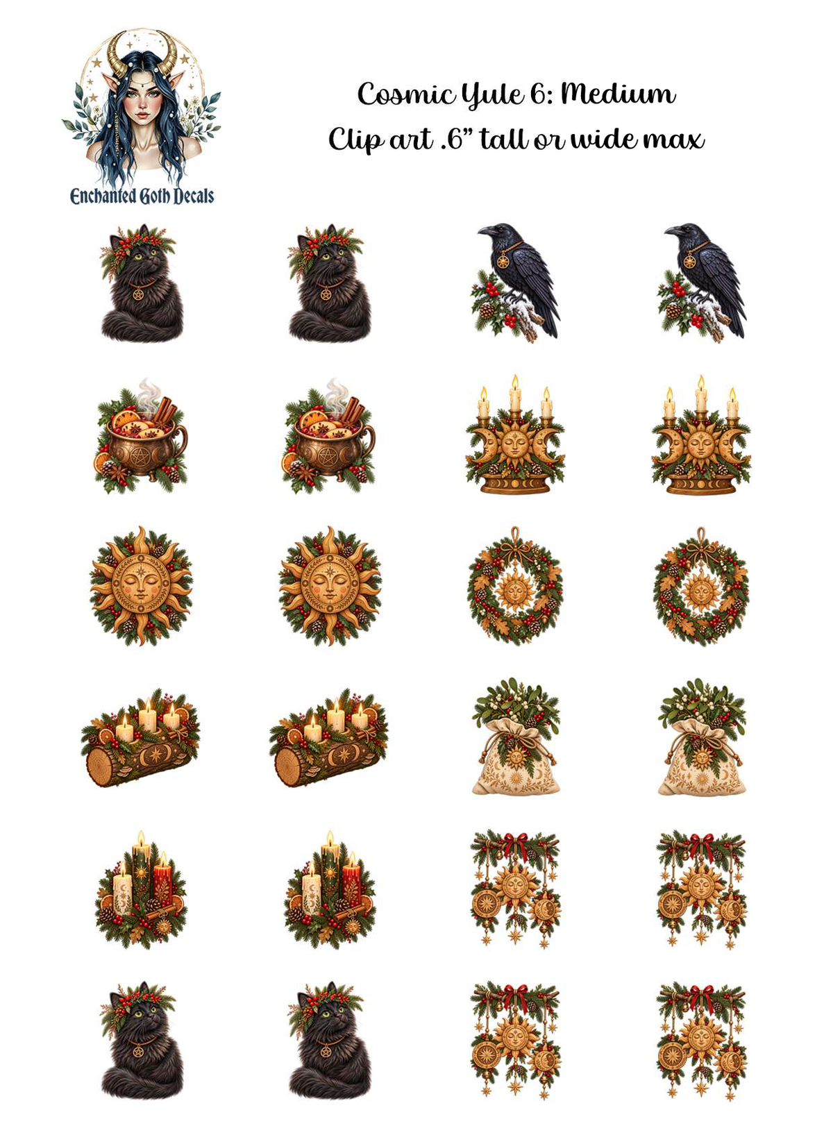 Cosmic Yule 6 - Clipart