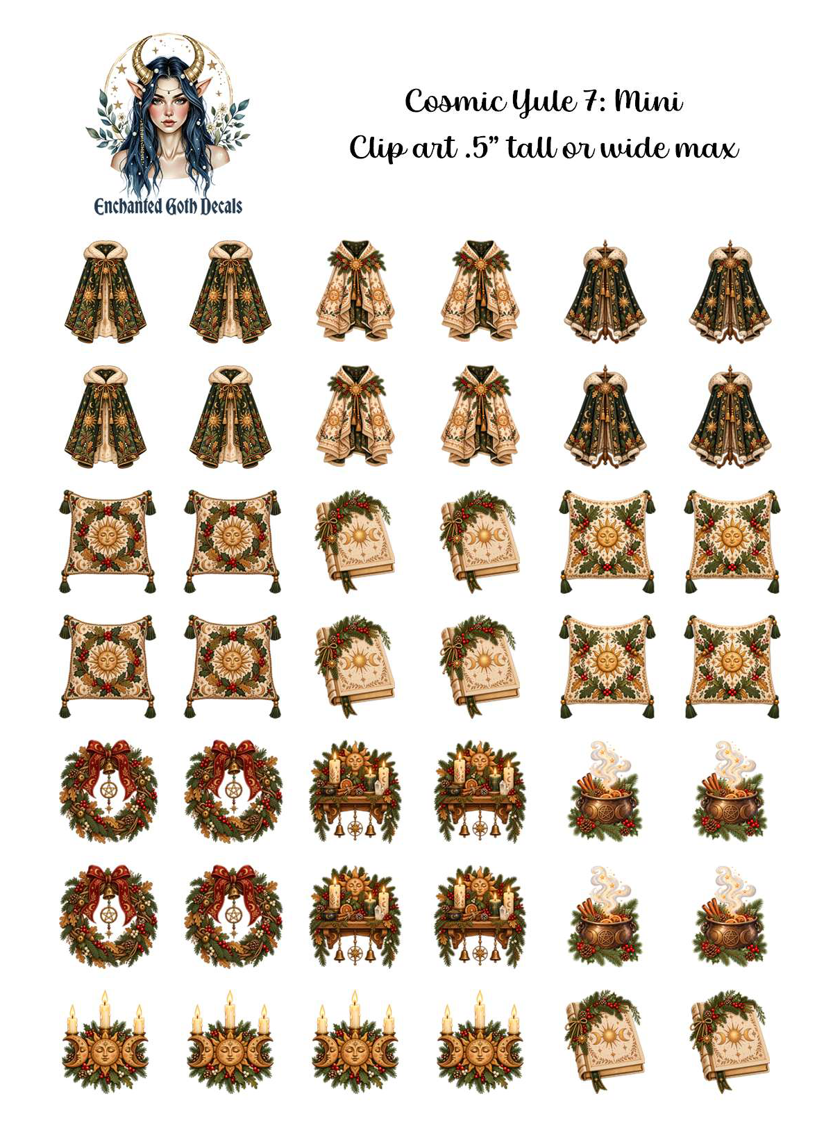 Cosmic Yule 7 - Clipart Mini