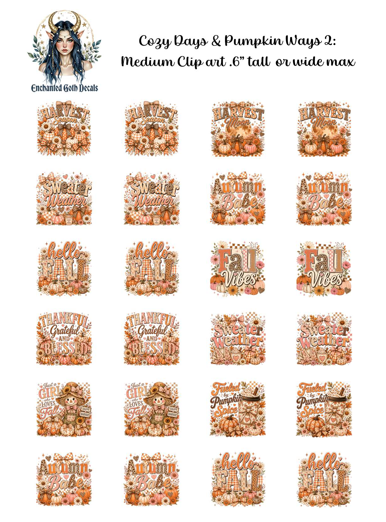 Cozy Days & Pumpkin Ways 2 - Clipart