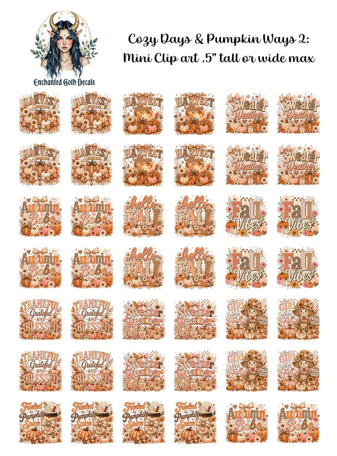 Cozy Days & Pumpkin Ways 2 - Clipart Mini