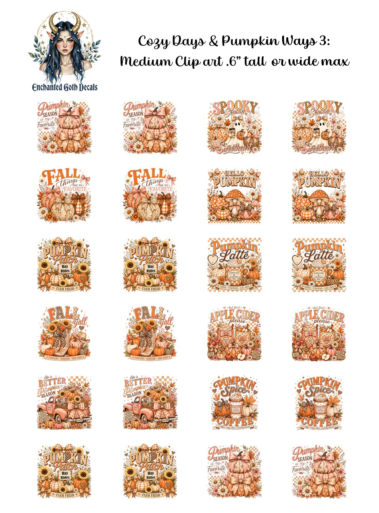 Cozy Days & Pumpkin Ways 3 - Clipart