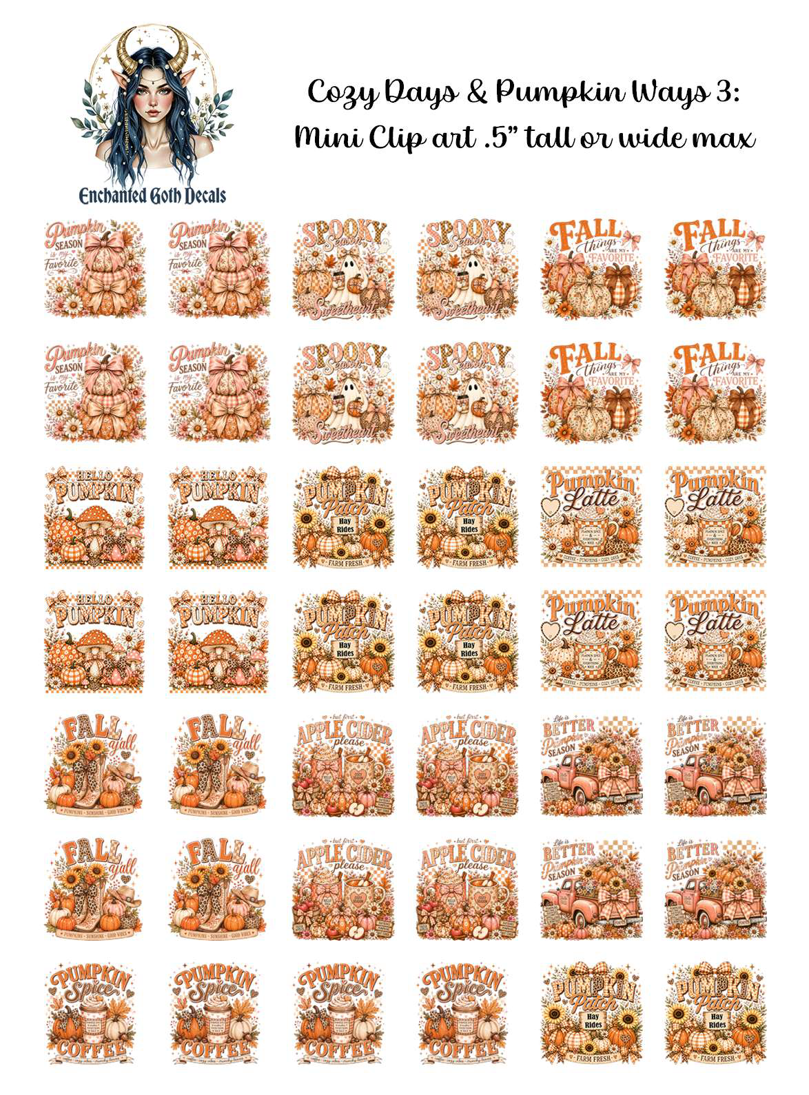 Cozy Days & Pumpkin Ways 3 - Clipart Mini