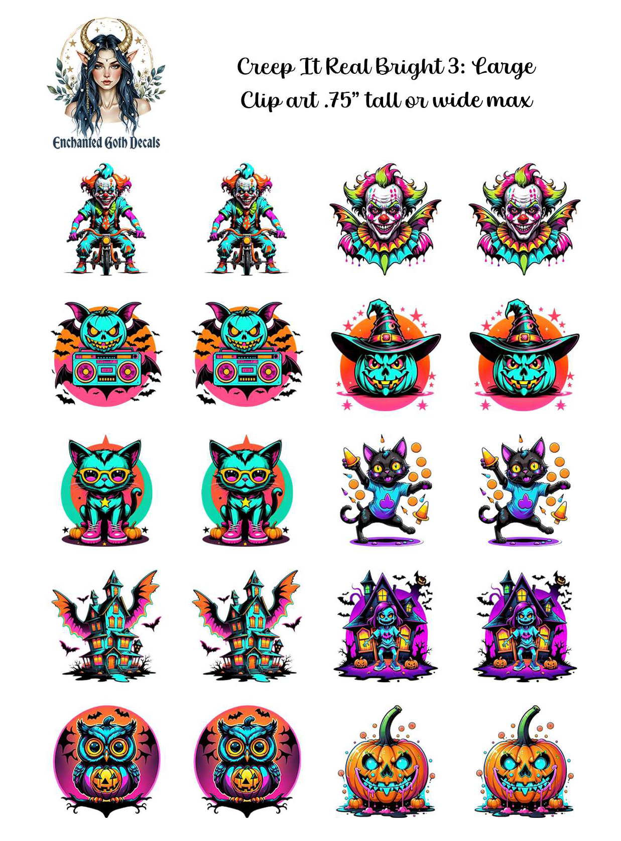 Creep It Real Bright 3 - Clipart