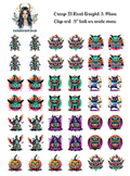 Creep It Real Bright 3 - Clipart Mini
