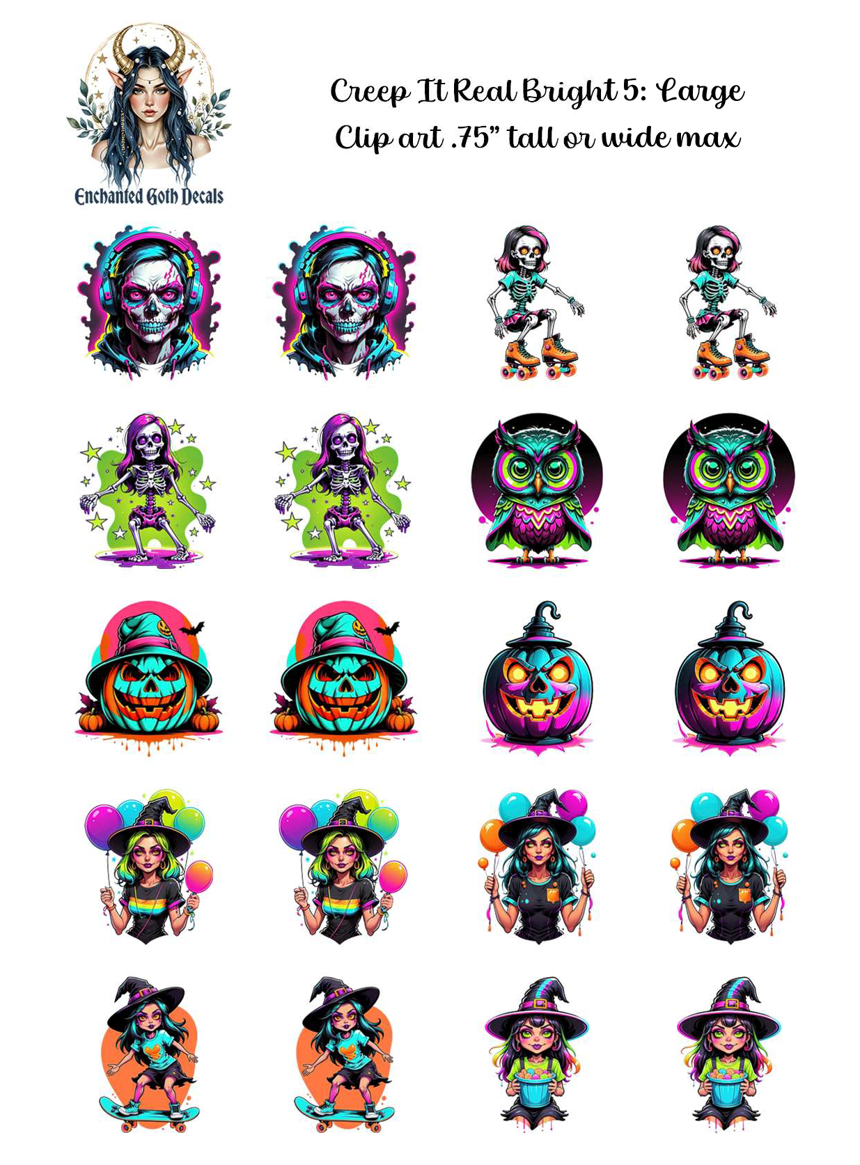 Creep It Real Bright 5 - Clipart