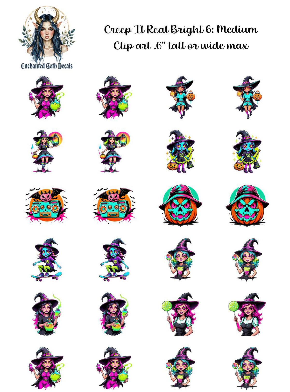 Creep It Real Bright 6 - Clipart