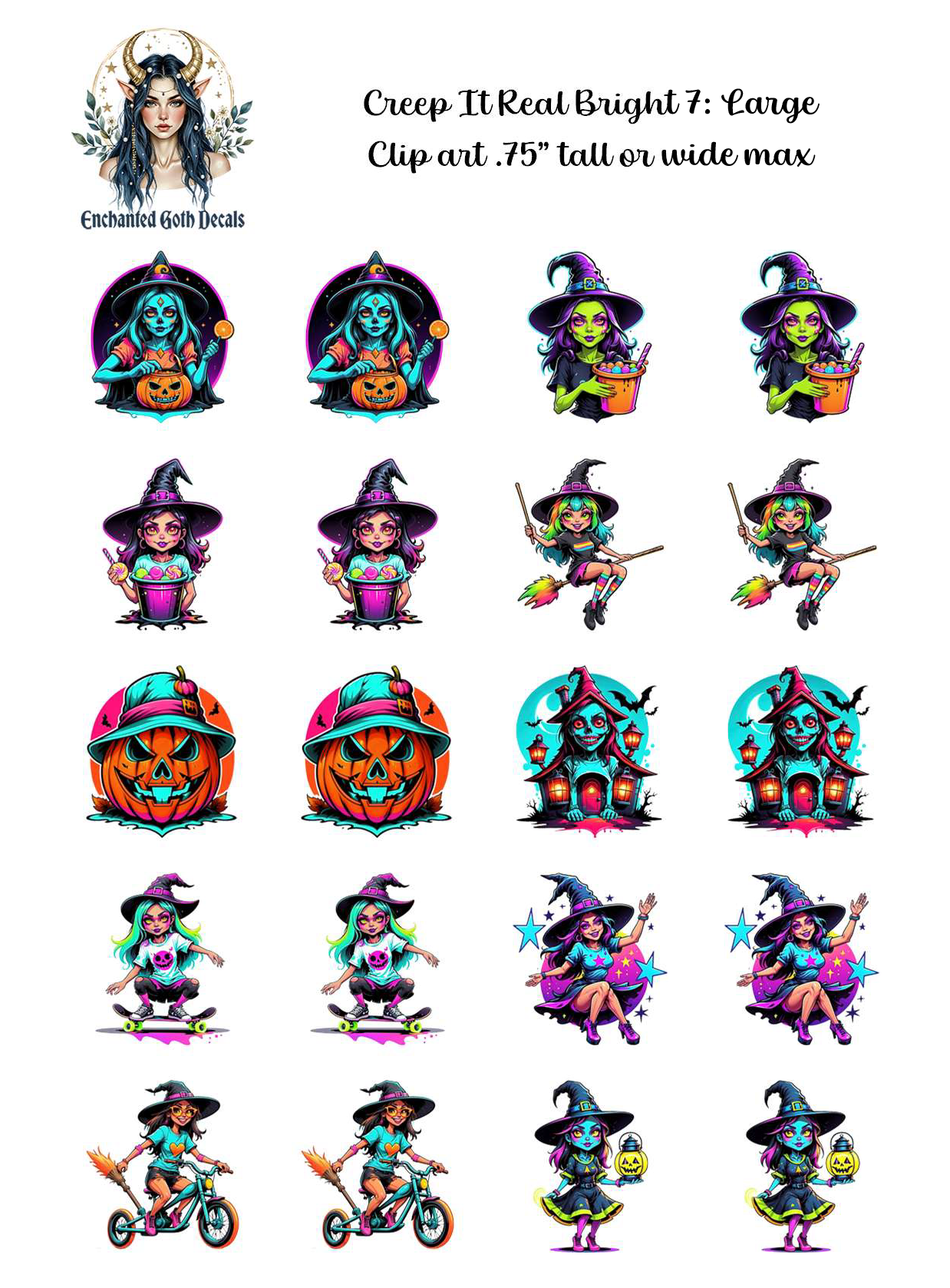 Creep It Real Bright 7 - Clipart
