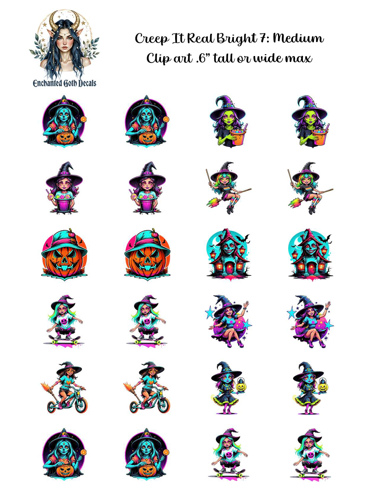 Creep It Real Bright 7 - Clipart