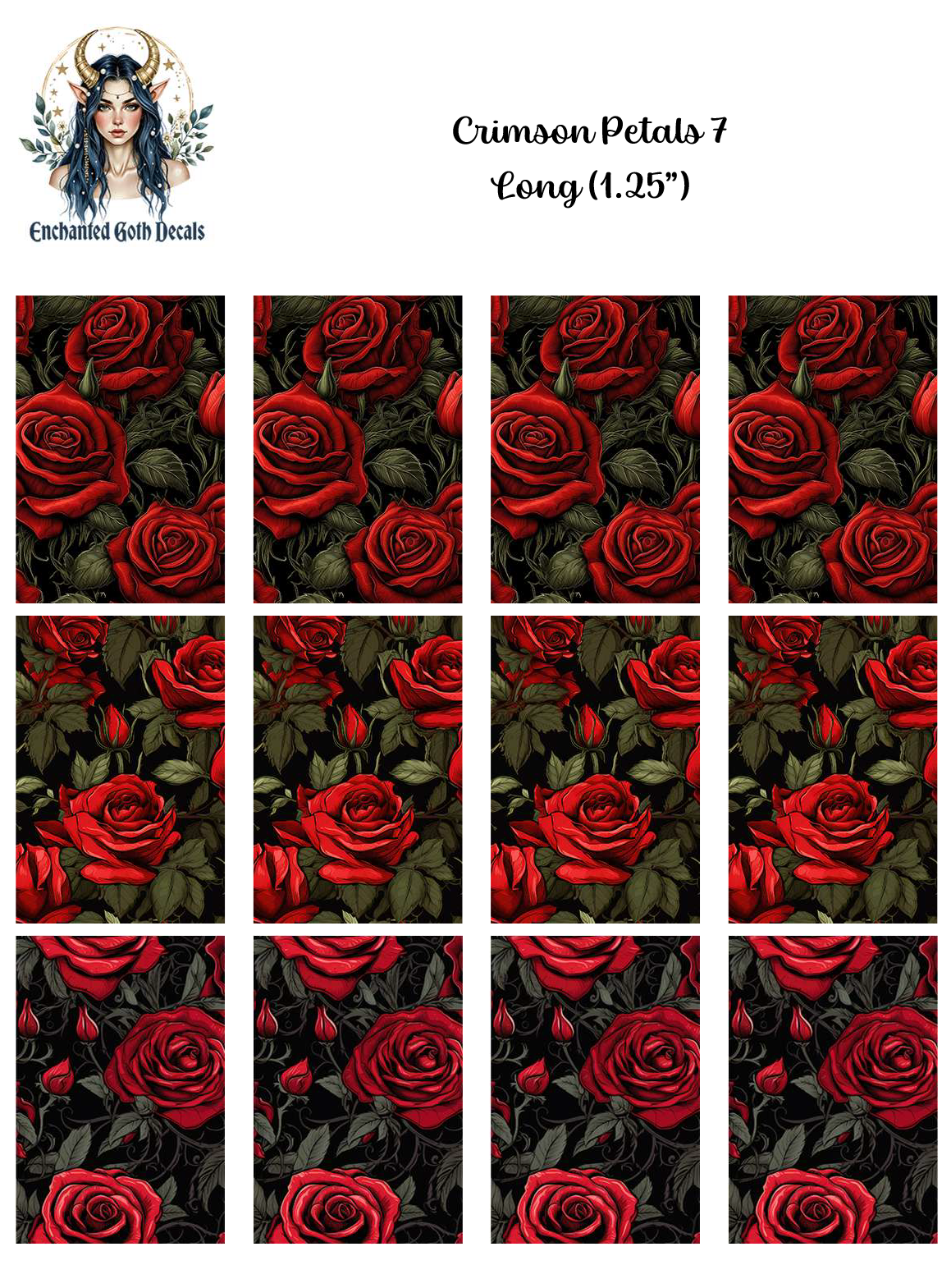 Crimson Petals 7 - Long