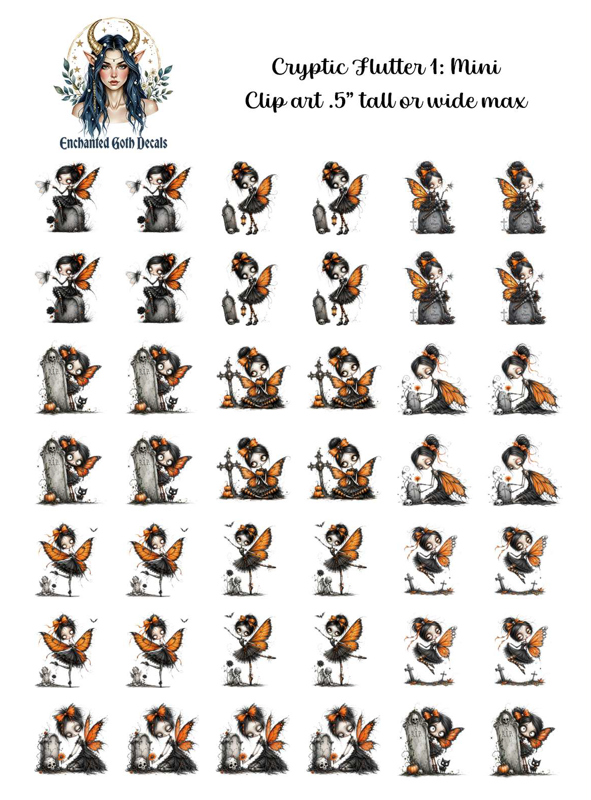 Cryptic Flutter 1 - Clipart Mini
