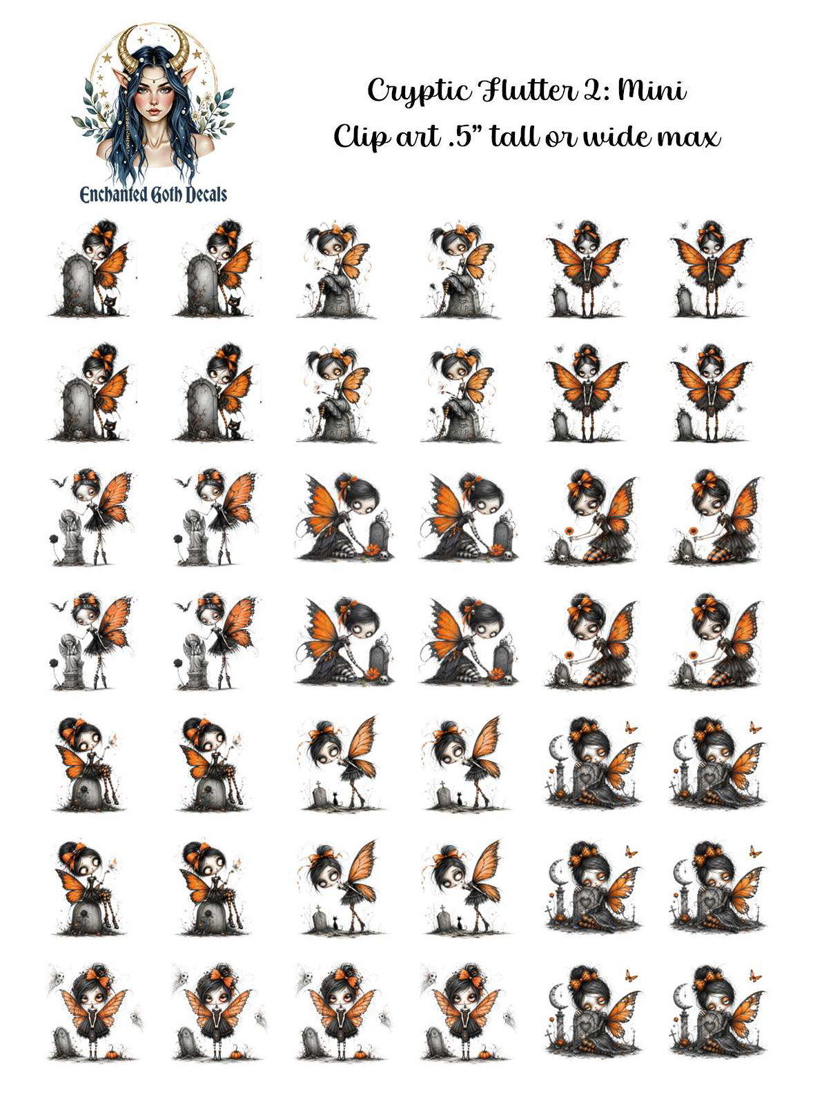 Cryptic Flutter 2 - Clipart Mini