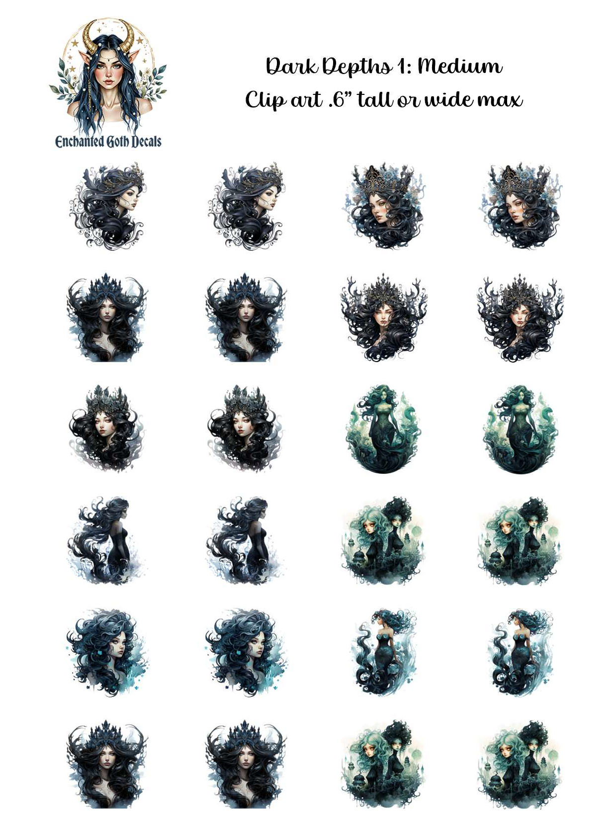 Dark Depths 1 - Clipart