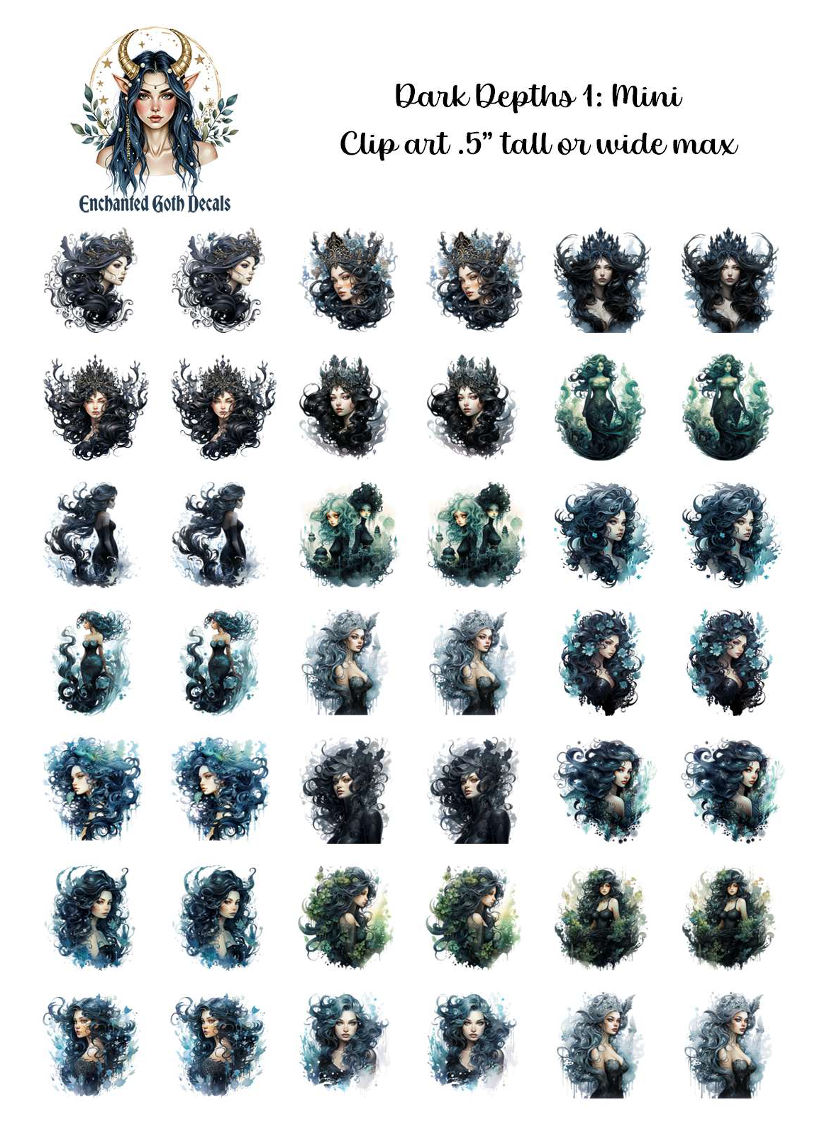 Dark Depths 1 - Clipart Mini
