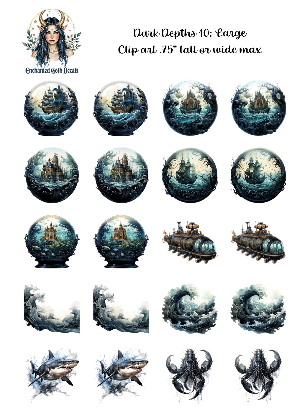 Dark Depths 10 - Clipart