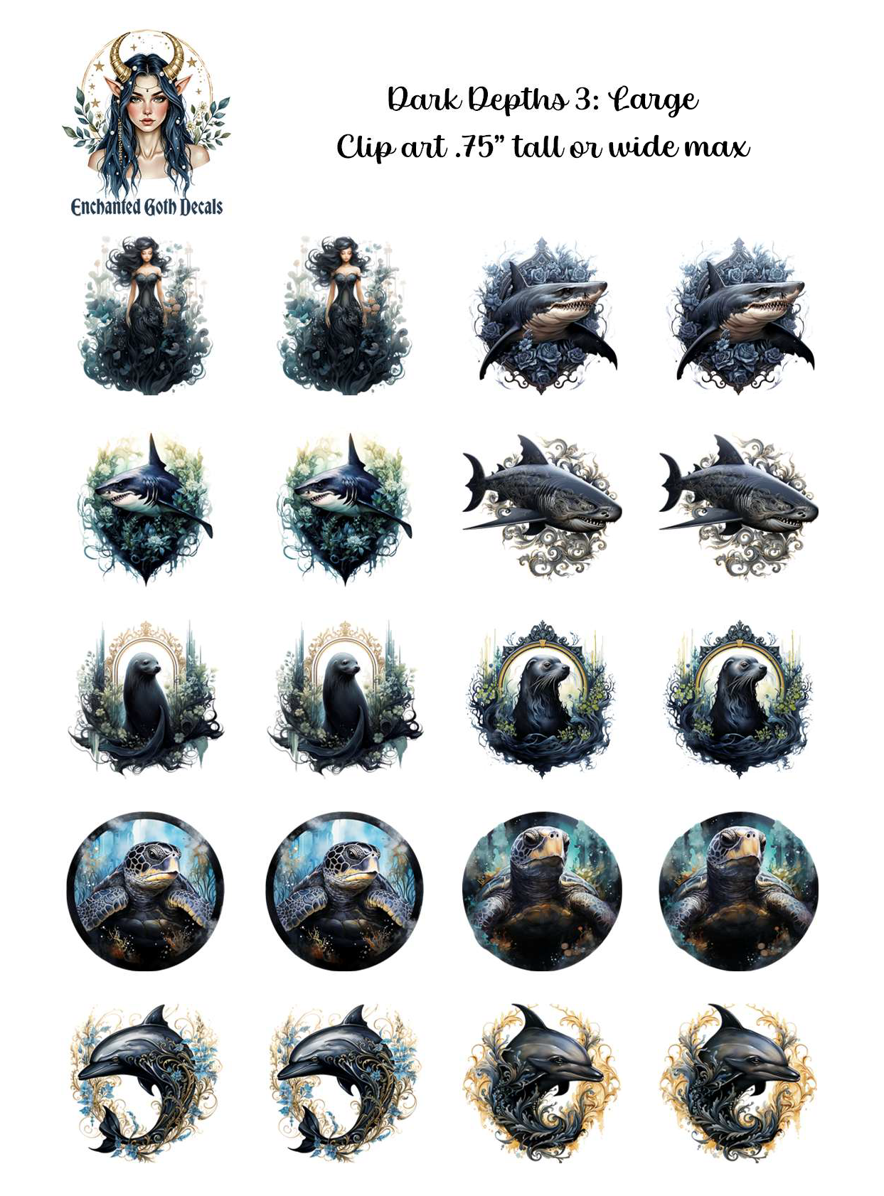 Dark Depths 3 - Clipart