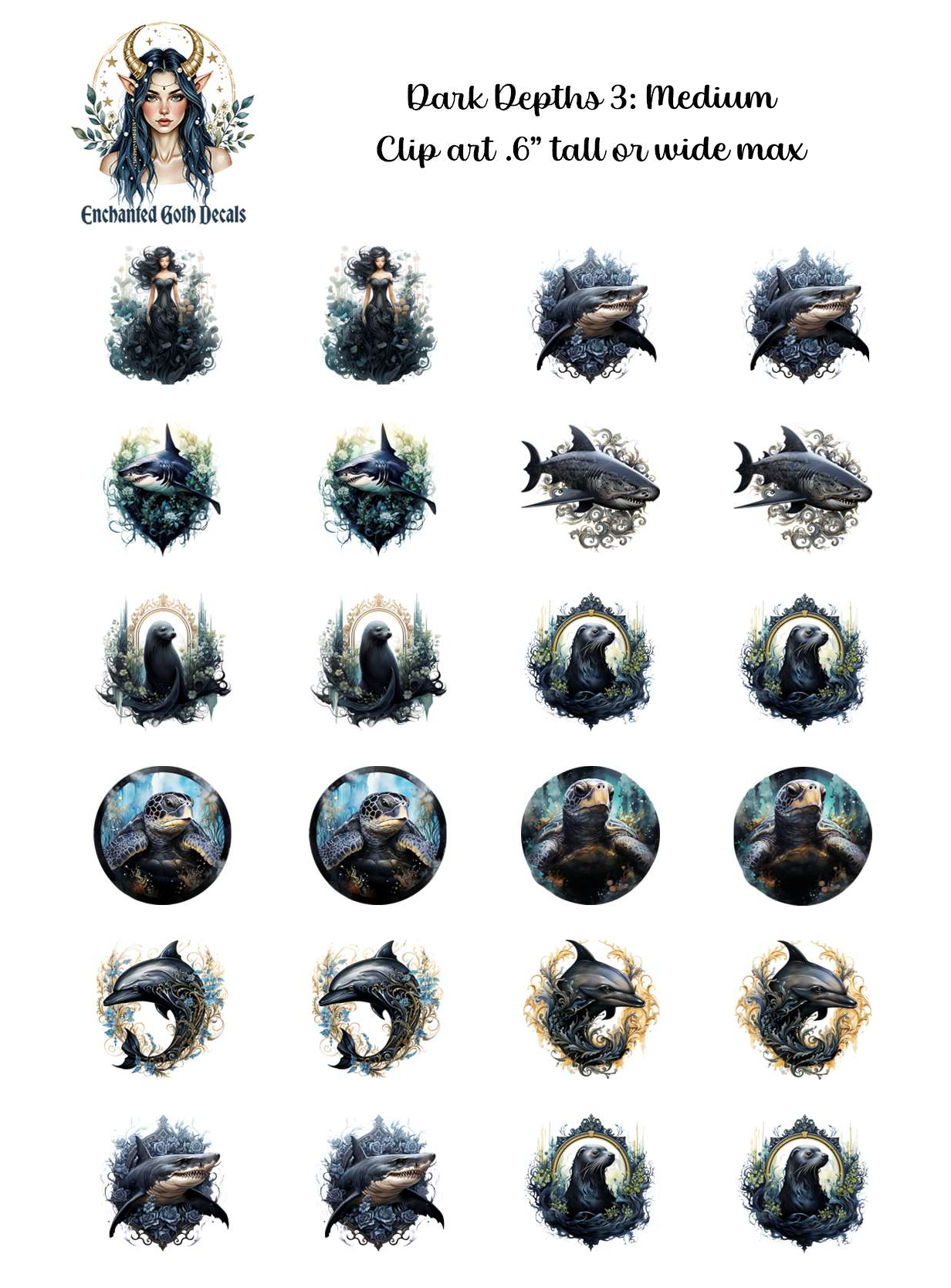 Dark Depths 3 - Clipart