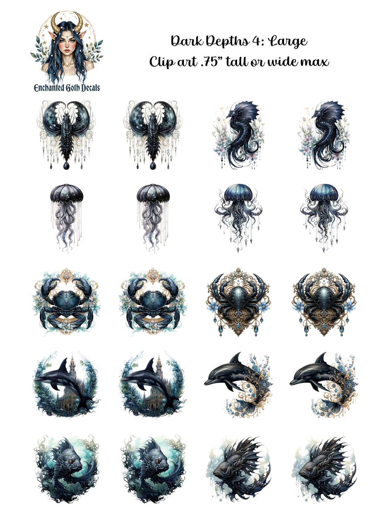 Dark Depths 4 - Clipart