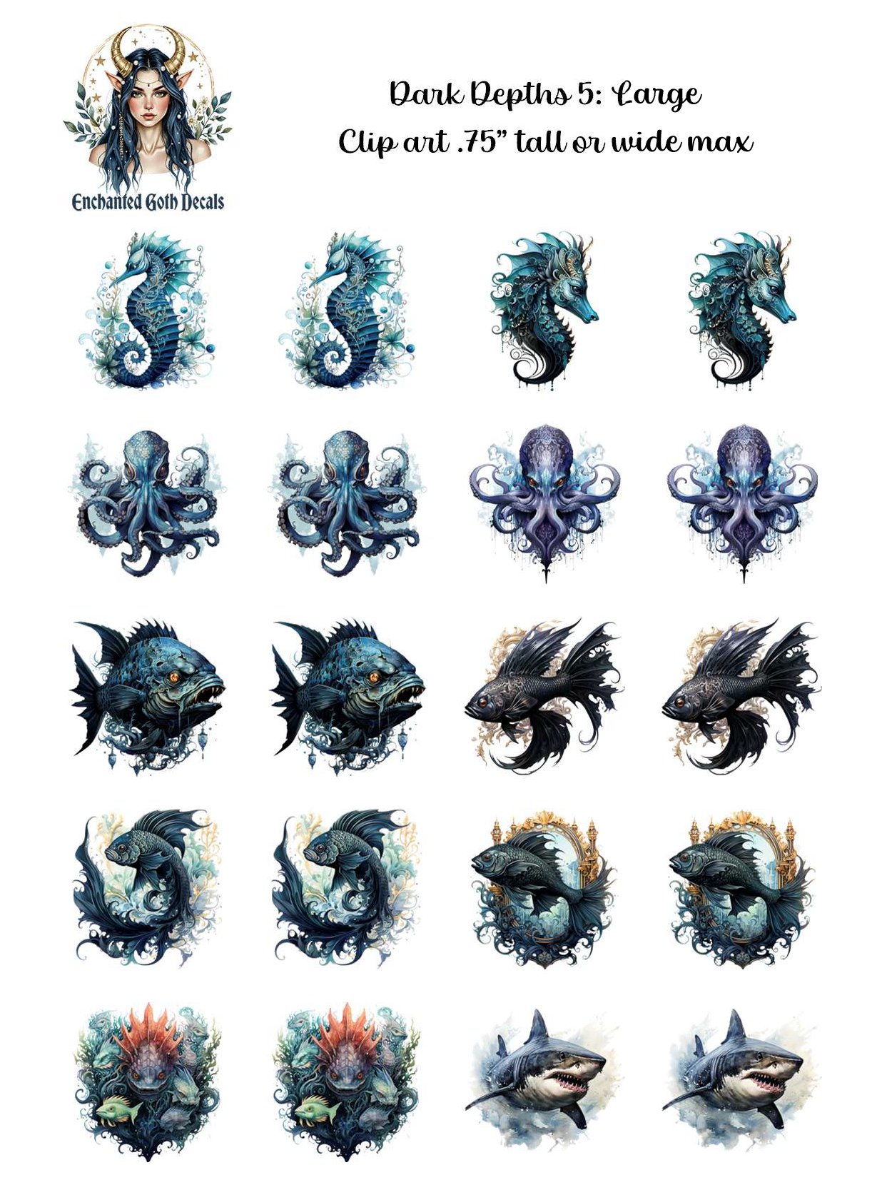 Dark Depths 5 - Clipart