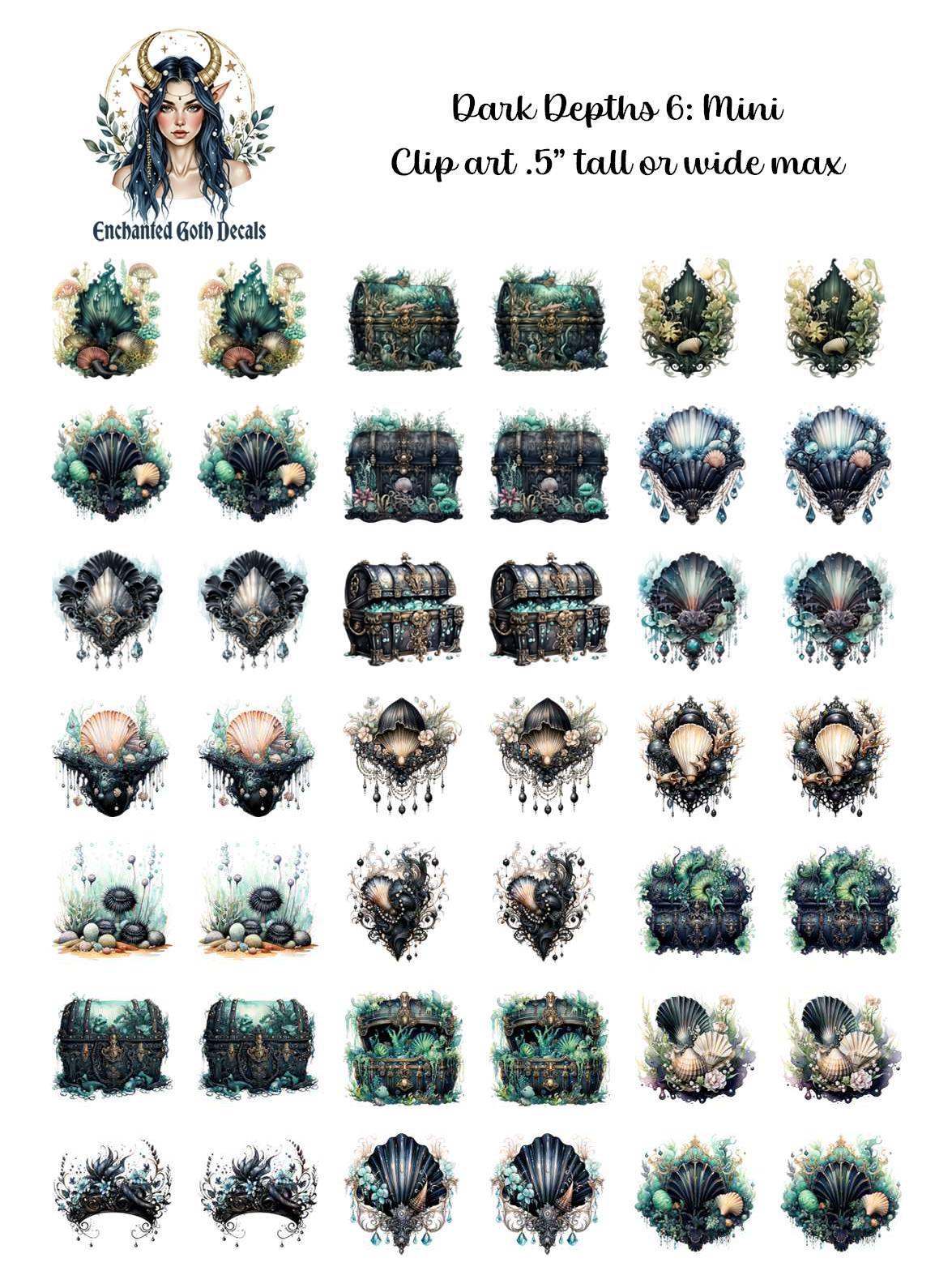 Dark Depths 6 - Clipart Mini