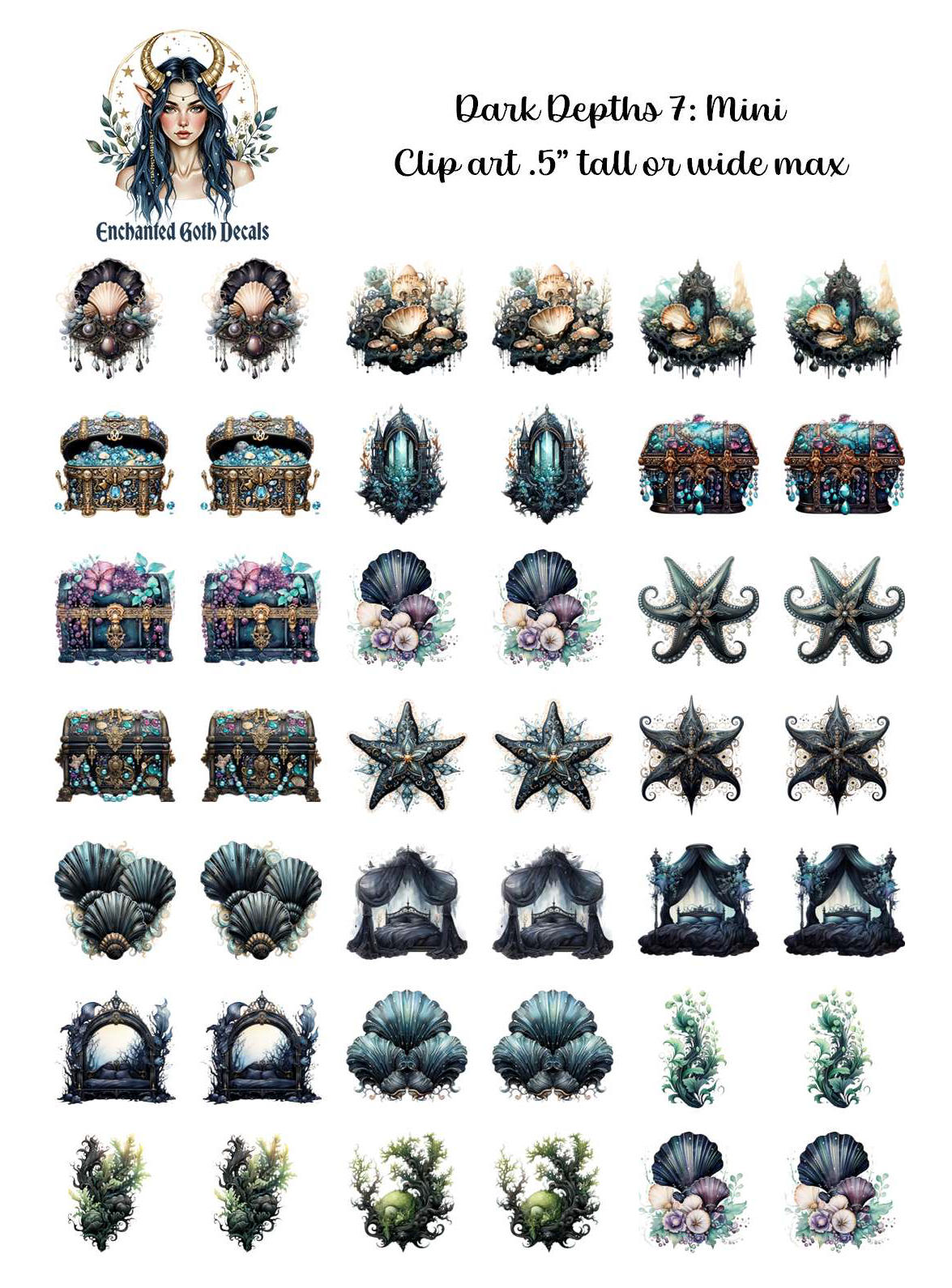 Dark Depths 7 - Clipart Mini