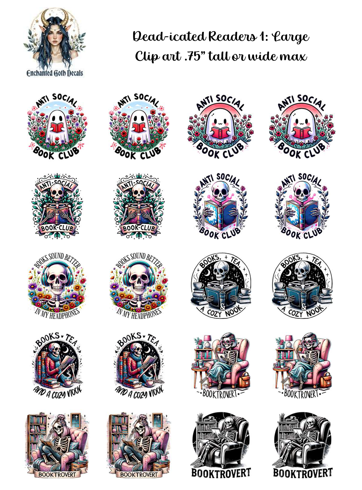 Dead-icated Readers 1 - Clipart