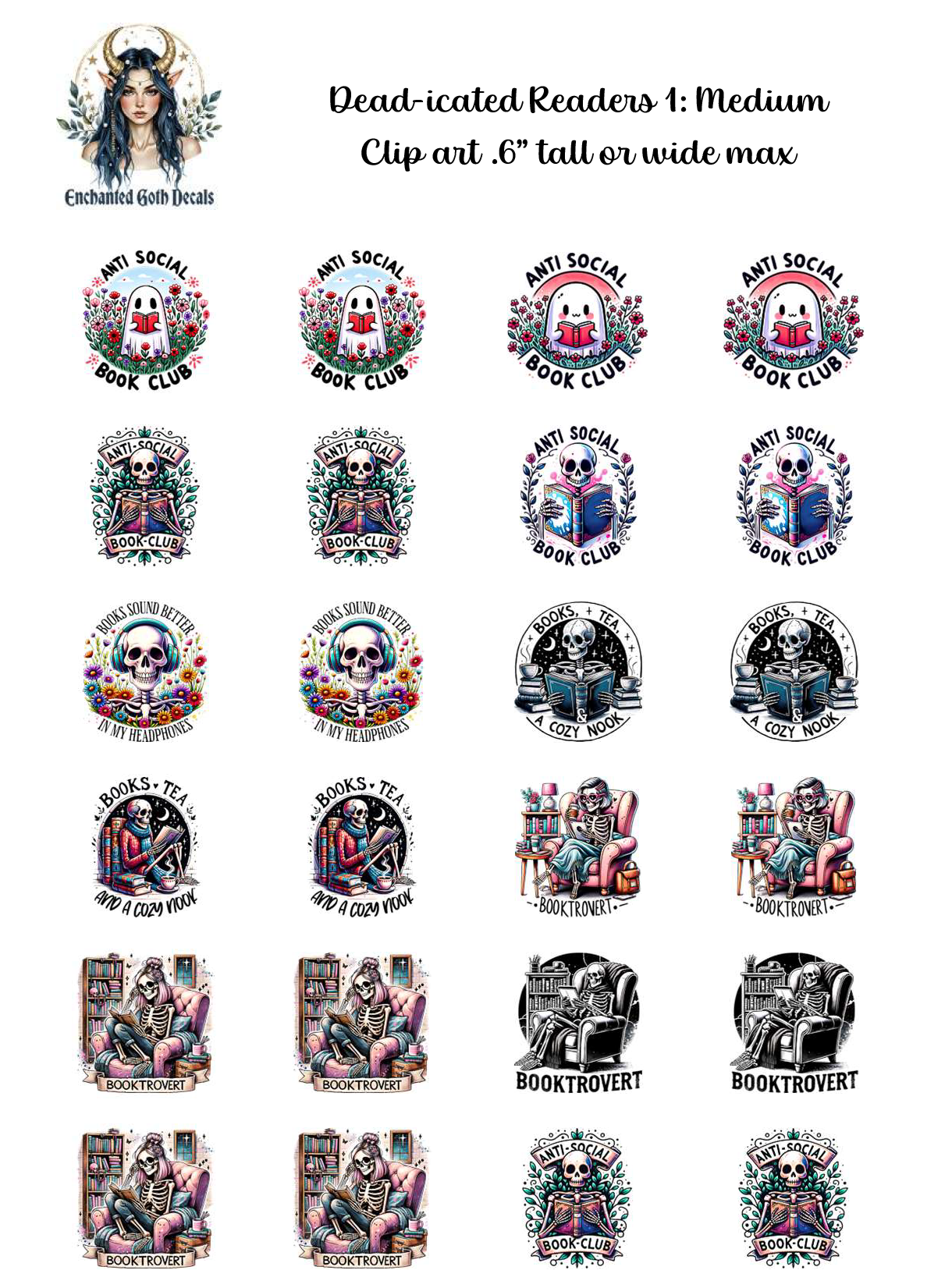 Dead-icated Readers 1 - Clipart