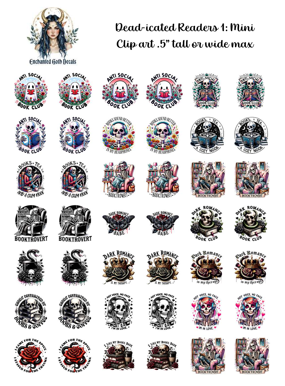 Dead-icated Readers 1 - Clipart Mini