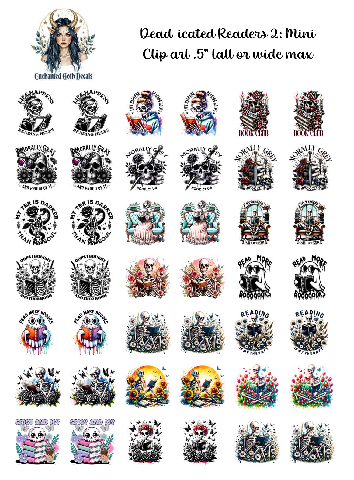 Dead-icated Readers 2 - Clipart Mini