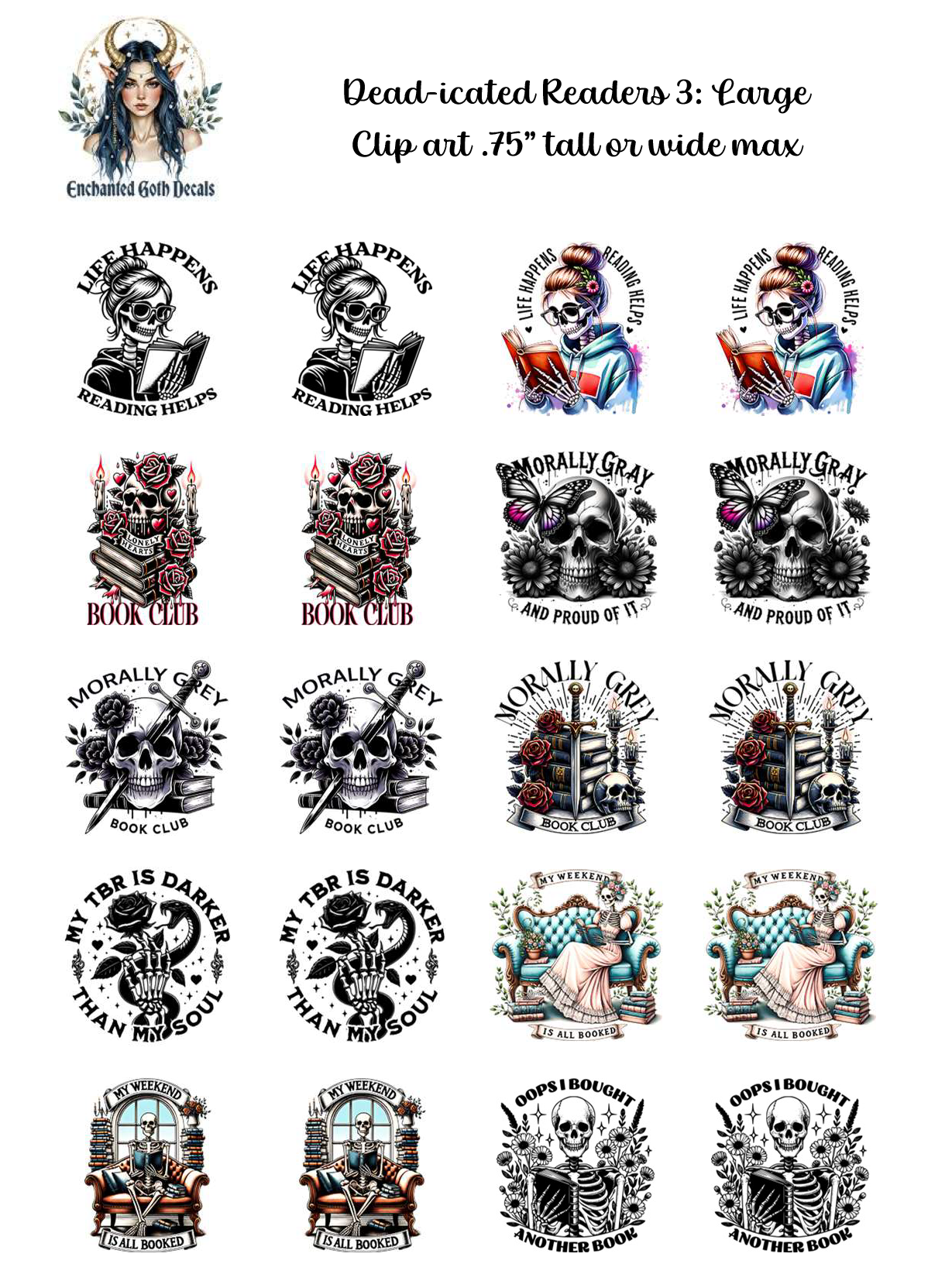 Dead-icated Readers 3 - Clipart